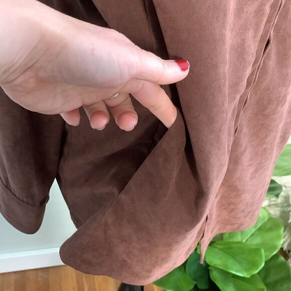 Bob Mackie Wearable Art Zip Front Brown Embroidered Phoenix Bird Jacket Size M - Picture 6 of 17